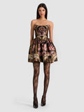HELENA STRAPLESS MINI DRESS - NOIR ELEGANCE BLUSH