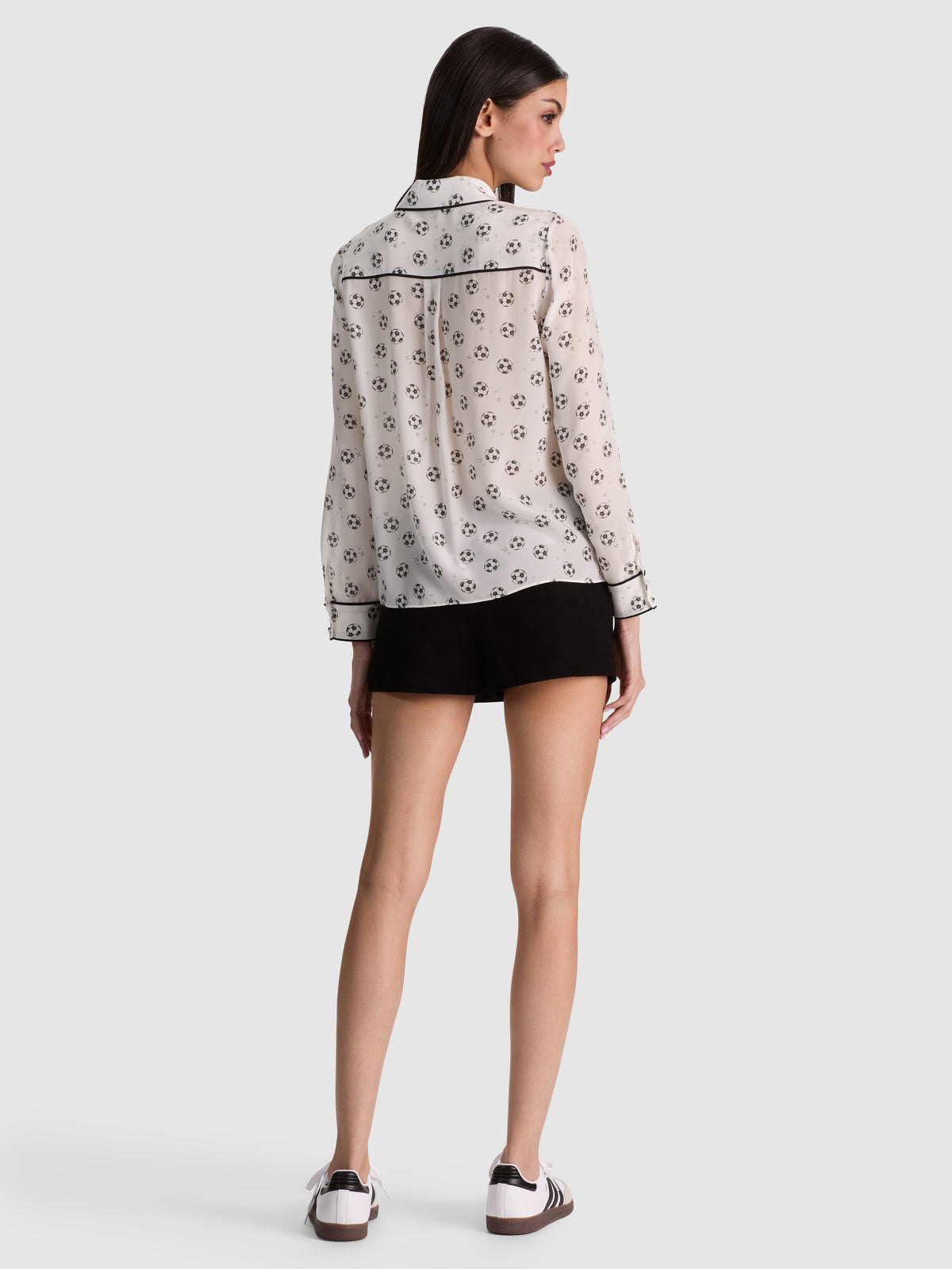 WILLA SILK BLOUSE - GO FOR GOLD OFF WHITE