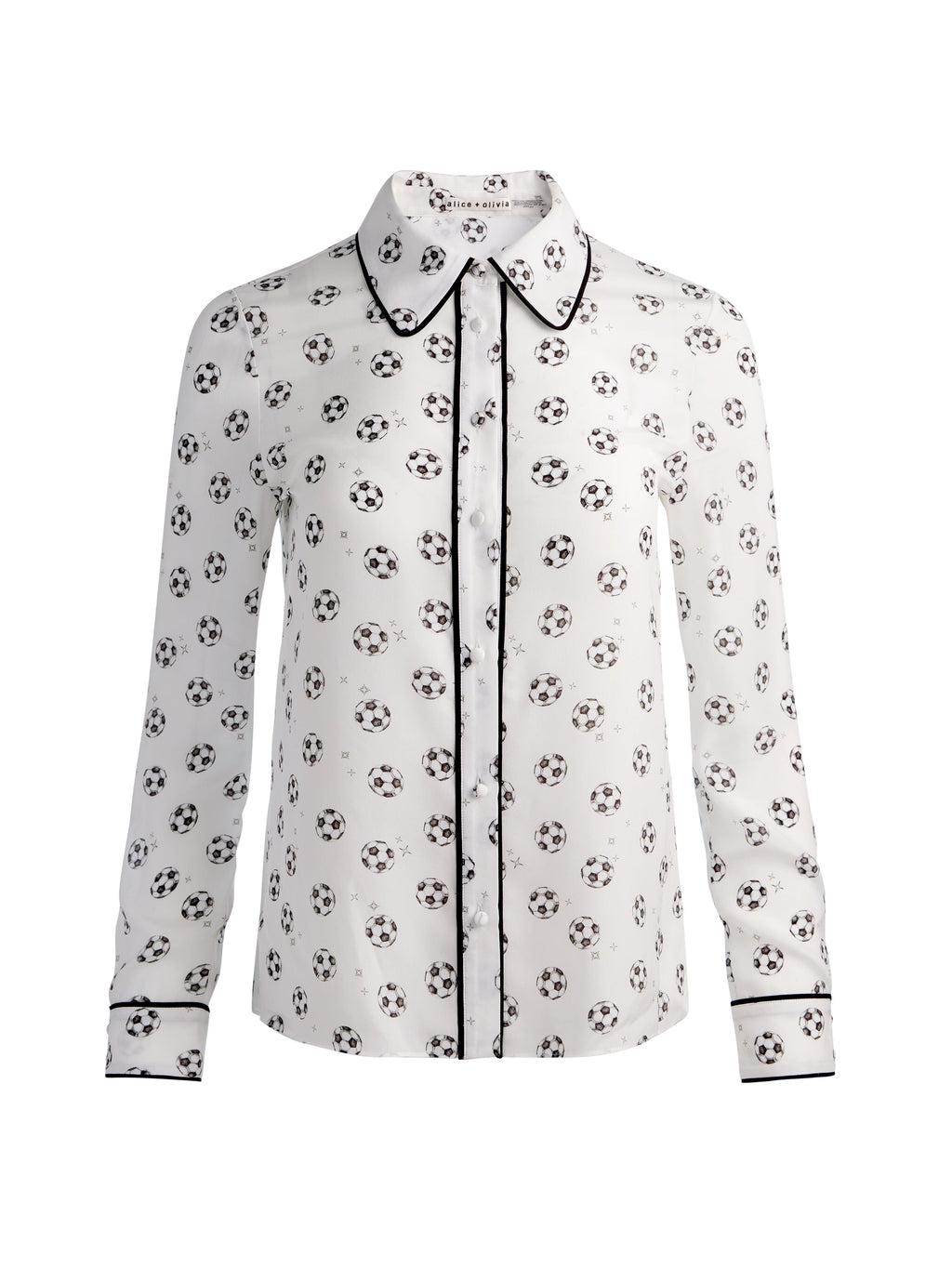 WILLA SILK BLOUSE - GO FOR GOLD OFF WHITE