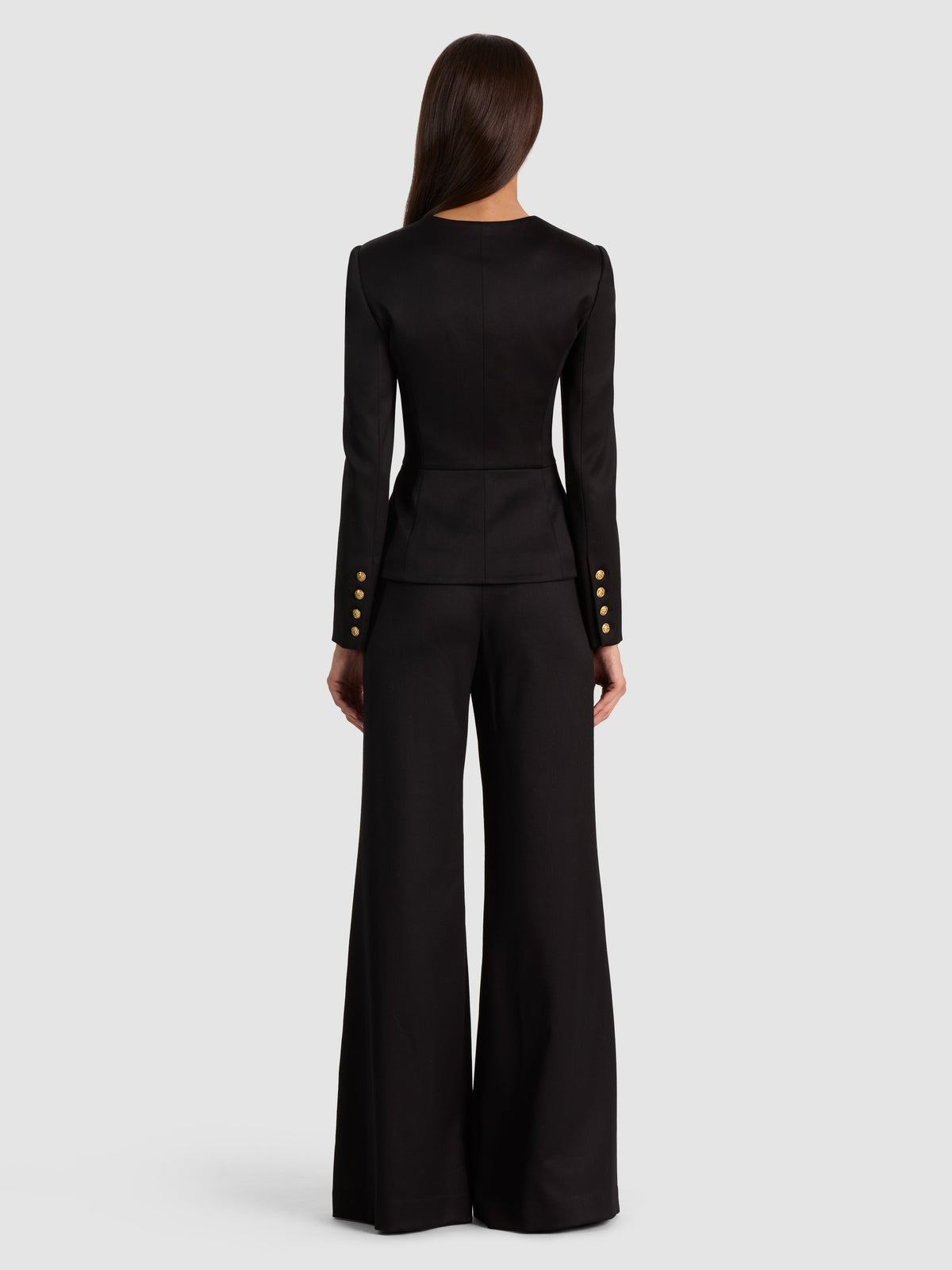 TRISHA FITTED JACKET - BLACK