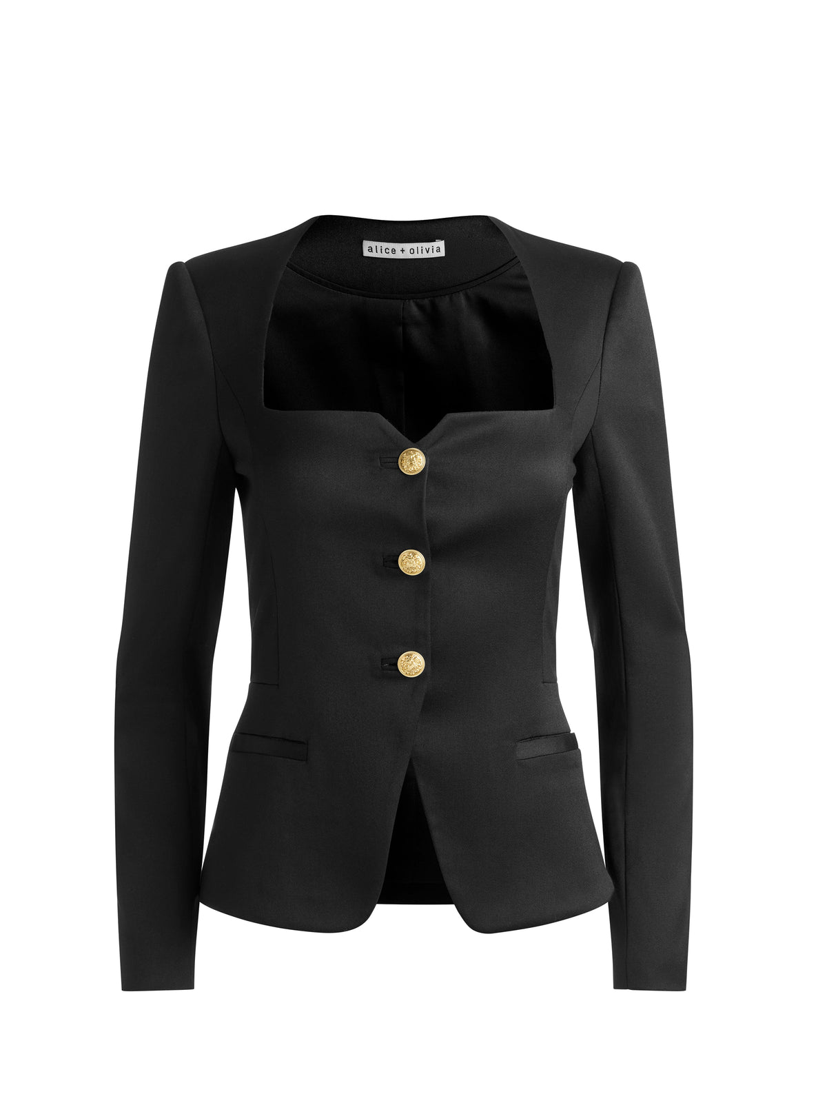 TRISHA FITTED JACKET - BLACK