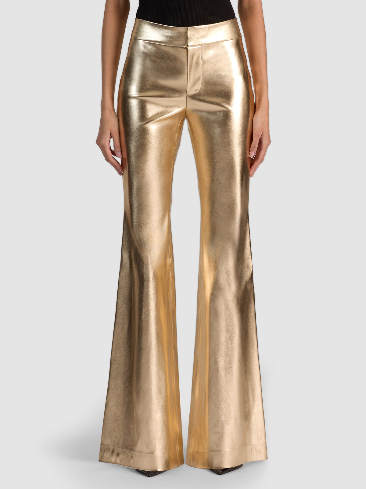 ANDREW VGN LEATHER MR BOOTCUT SLIM PANT