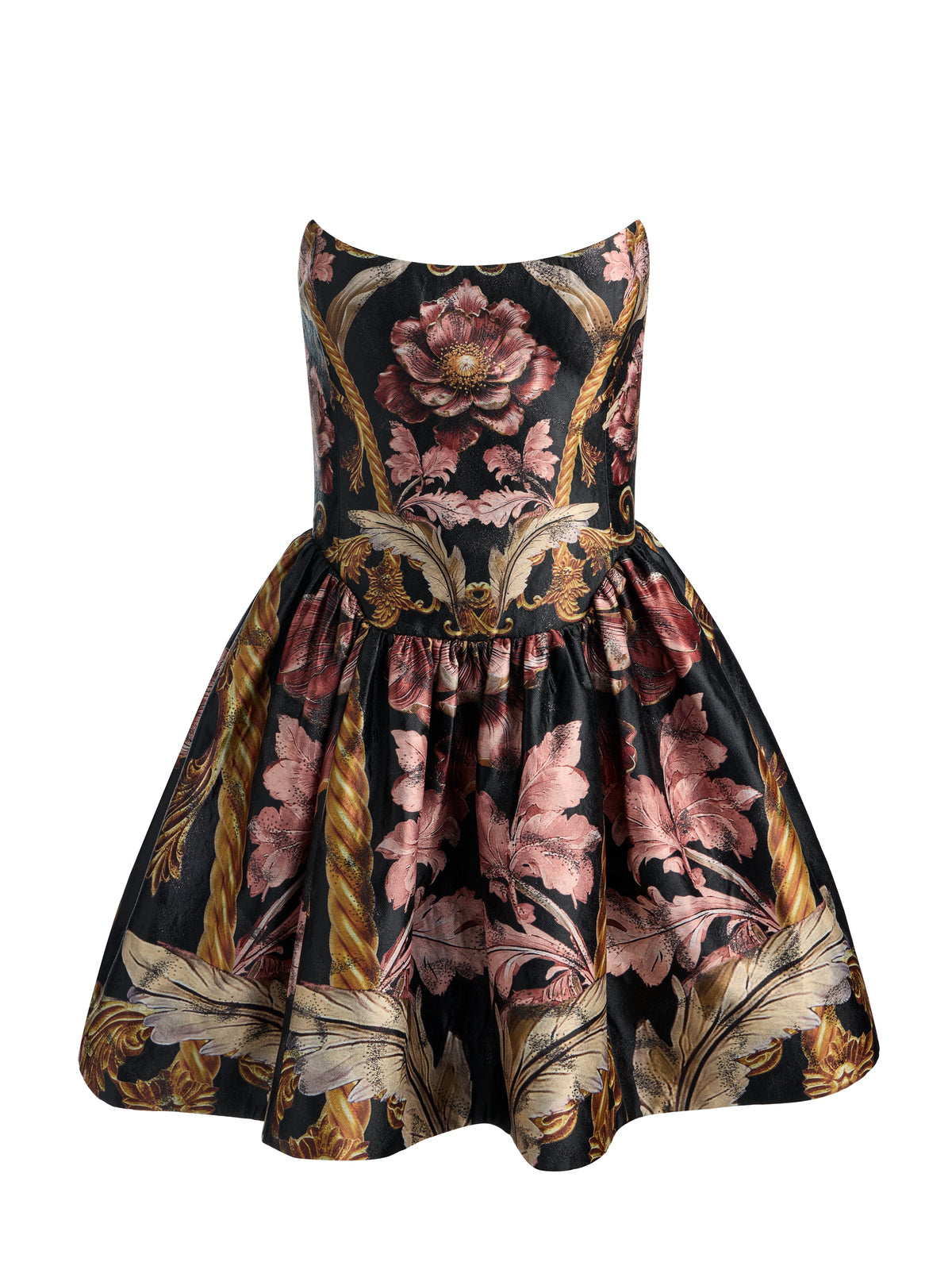 HELENA STRAPLESS MINI DRESS - NOIR ELEGANCE BLUSH